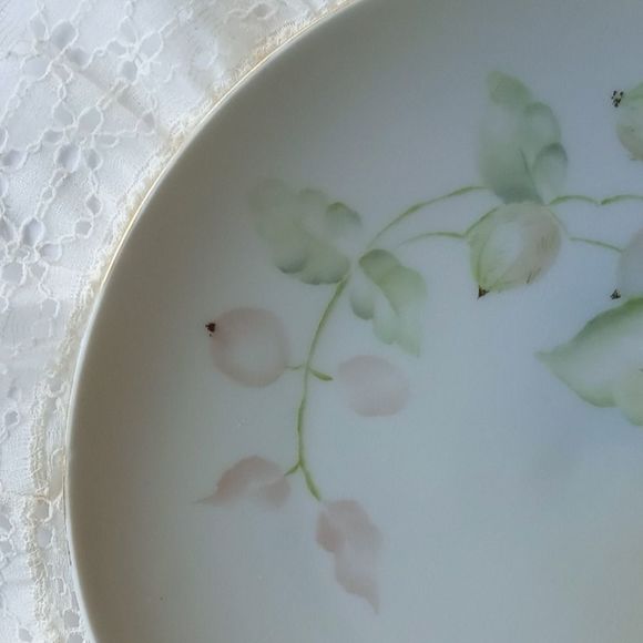 Antique J & C Bavaria German Porcelain Green Grapes Hand Painted Signed … - Picture 4 of 5